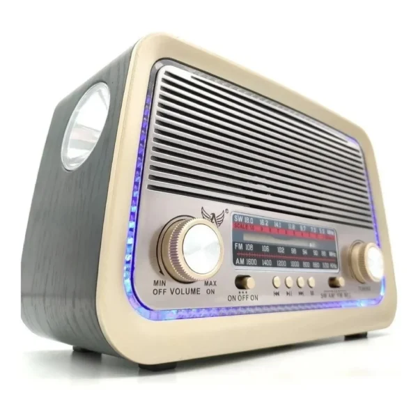 Rádio Vintage Bluetooth Retro Altomex AM/FM USB Bateria Recarregável – IZECLASSIC SOUND