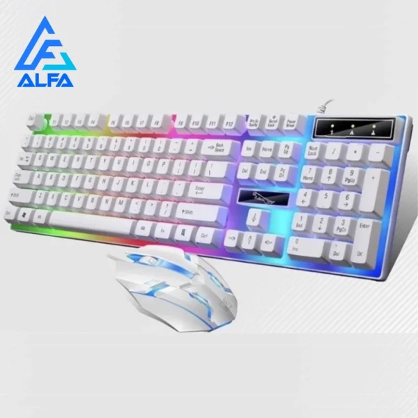 Kit Teclado Mouse Gamer RGB LED ABNT2 Ergonômico USB IZEPLAY PRO