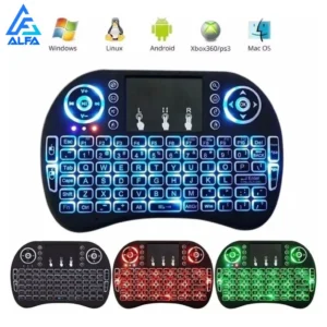 Mini Teclado Sem Fio Touchpad LED USB Compatível PC TV PS3 IZEHANDY GLOW