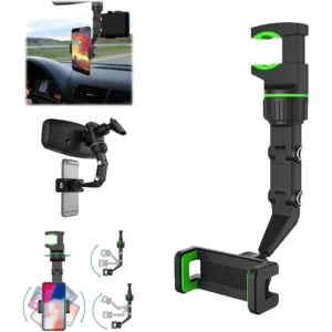 Suporte Multifuncional Para Celular Carro Giro 360º Ajustável Retrovisor IZEGRIP FLEX