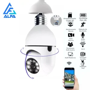 Câmera de Segurança Wifi 360º Full HD Visão Noturna Áudio Bidirecional IZESECURE EYE
