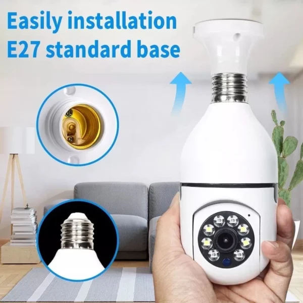 Câmera de Segurança Wifi 360º Full HD Visão Noturna Áudio Bidirecional IZESECURE EYE