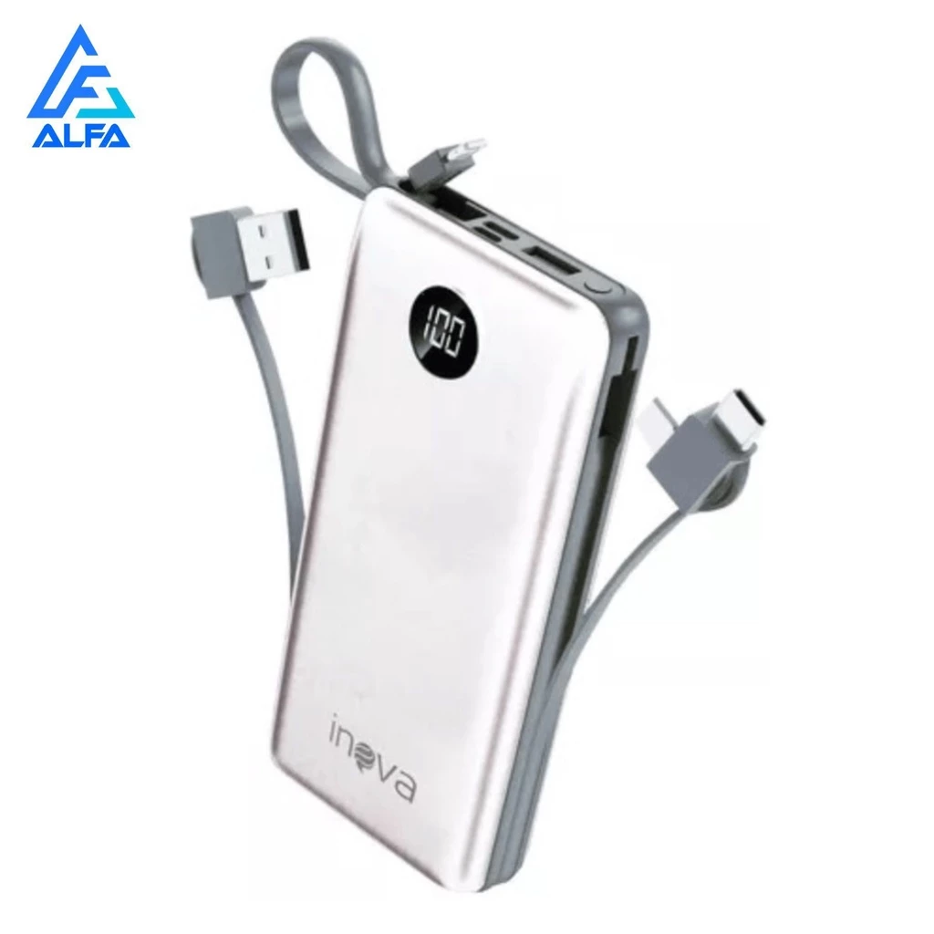 Power Bank 20000mAh Agod LCD Turbo, Compatível iPhone Android, 2 Saídas USB, IZEMAX POWER