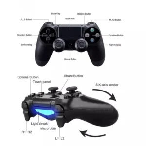 Controle Sem Fio PS4 Compatível Android PC 18 Botões Dual Shock Touchpad IZEGAMER PRO Controle Sem Fio PS4 Compatível Android PC 18 Botões Dual Shock Touchpad IZEGAMER PRO