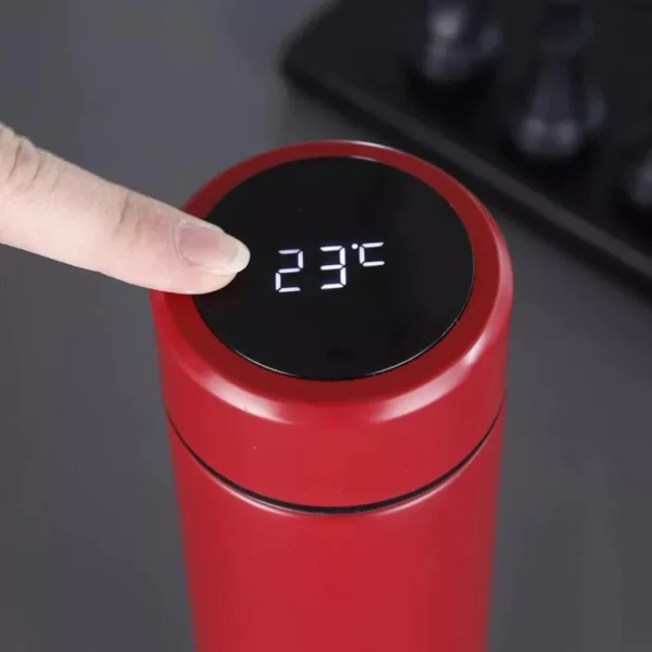 Garrafa Térmica Inteligente 500ml Aço Inox Sensor de Temperatura Digital IZEHOT SAFE