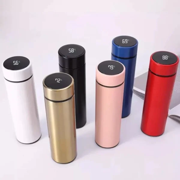 Garrafa Térmica Inteligente 500ml Aço Inox Sensor de Temperatura Digital IZEHOT SAFE