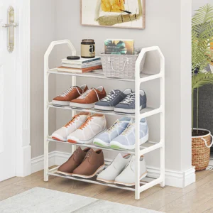 Sapateira 4 Andares Desmontável para 8 Pares Compacta Leve IZEORGANIZE FIT