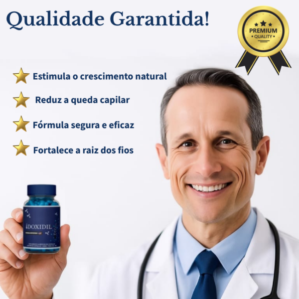 Vitamina Completa para Cabelo e Barba Fortalecimento Doxidil 60 Cápsulas IZESHOP
