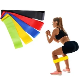 Kit Faixas Elásticas 5 Intensidades Multifuncional para Yoga, Fisioterapia e Treino IZEPOWER FLEX