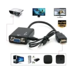Cabo Adaptador HDMI para VGA Áudio P2 Resolução Full HD Plug&Play IZECONNECT FLEX