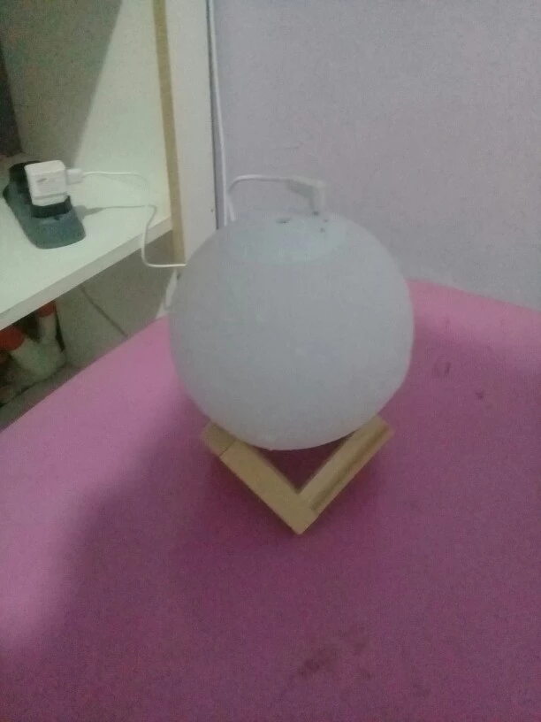 Umidificador de Ar 3D Lua Cheia 880ml Luz LED USB Aroma IZERELAX GLOW photo review