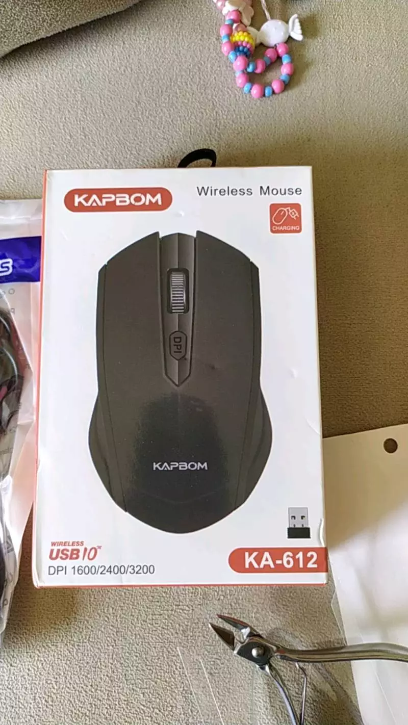 Mouse Sem Fio Recarregável 3200DPI KA-612 KAPBOM, 2.4Ghz, Compatível Windows e Mac, IZEPOWER PRO photo review