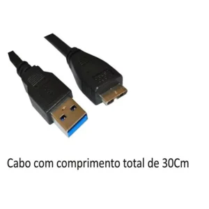 Case HD Externo 2.5" Transparente USB 3.0 SATA 6Gbps Plug & Play IZEBOX SPEED