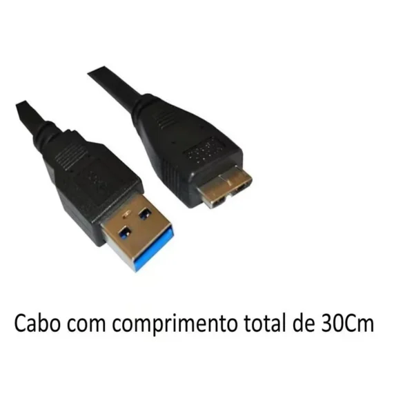 Case HD Externo 2.5" Transparente USB 3.0 SATA 6Gbps Plug & Play IZEBOX SPEED