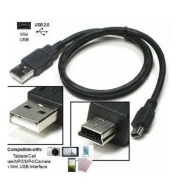 Cabo USB Mini V3 1 Metro Compatível PS3, Som e Câmera IZEUSB FLEX