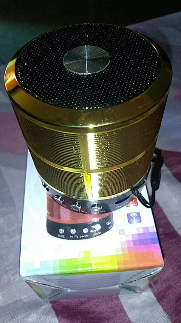 Caixa de Som Bluetooth Portátil Kapbom WS-887, Rádio FM, Entrada SD, Bateria 500mAh - IZELOUD GO photo review