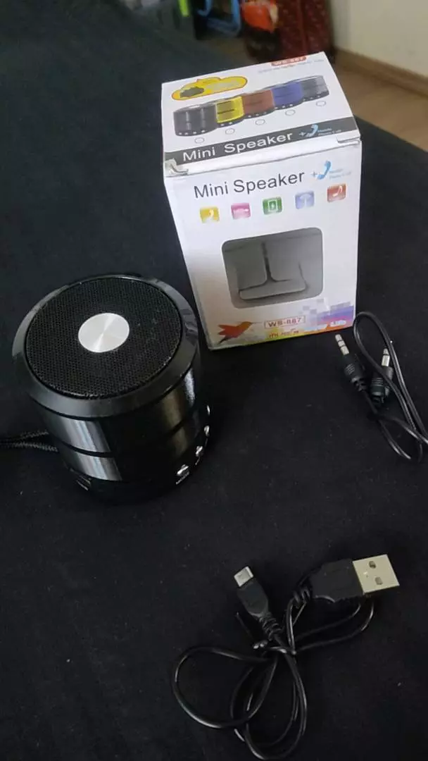 Caixa de Som Bluetooth Portátil Kapbom WS-887, Rádio FM, Entrada SD, Bateria 500mAh - IZELOUD GO photo review