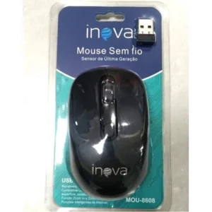 Mouse Sem Fio Óptico USB 1000DPI LED Vermelho IZECLICK PRO
