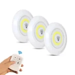 Kit 3 Lâmpadas LED Spot Sem Fio Controle Remoto 150 Lumens IZEULTRA BRIGHT