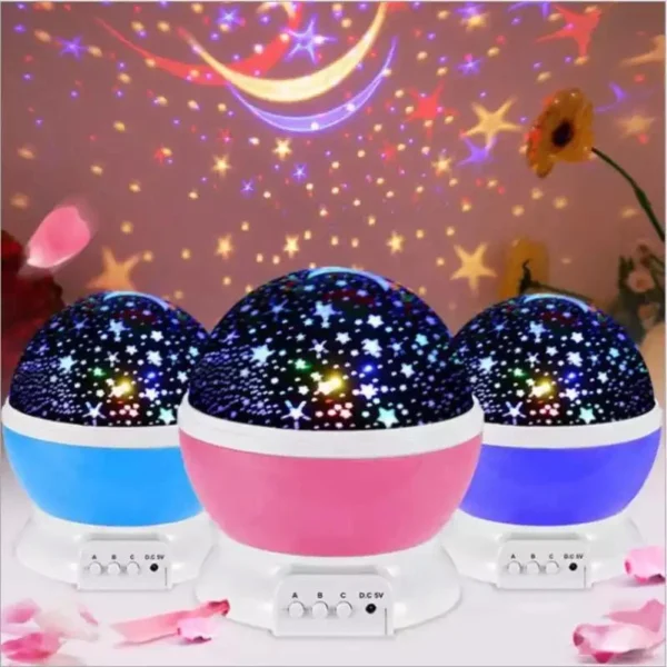 Luminária Projetora Estelar Multicolorida Infantil USB Portátil IZELOOM MAGIC