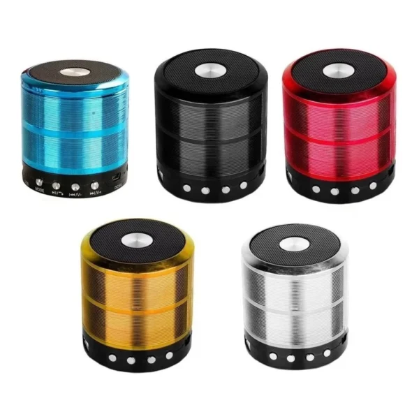 Caixa de Som Bluetooth Portátil Kapbom WS-887, Rádio FM, Entrada SD, Bateria 500mAh - IZELOUD GO