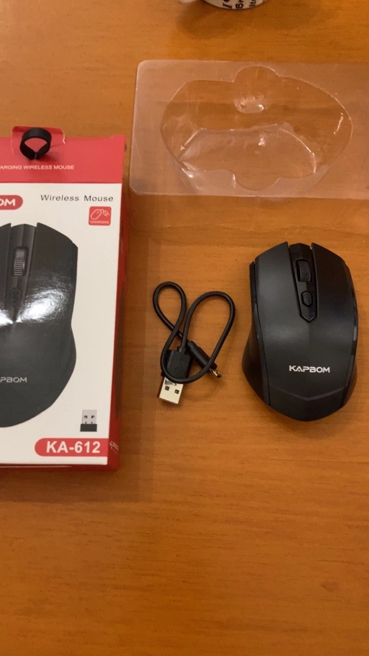 Mouse Sem Fio Recarregável 3200DPI KA-612 KAPBOM, 2.4Ghz, Compatível Windows e Mac, IZEPOWER PRO photo review