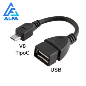 Cabo Adaptador OTG Micro USB V8 para Celular e Tablet, 20cm, Plug & Play IZEFAST CONNECT