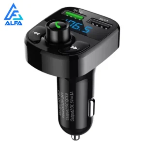 Adaptador Bluetooth FM para Carro Viva Voz, Carregador Veicular Sem Fio, Compatível Android e IOS IZEWIRE CONNECT