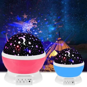 Luminária Projetora Estelar Multicolorida Infantil USB Portátil IZELOOM MAGIC