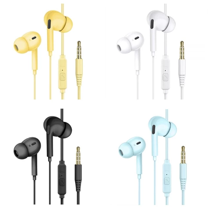 Controle de volume e microfone embutidos no fio do fone IzESound PRO