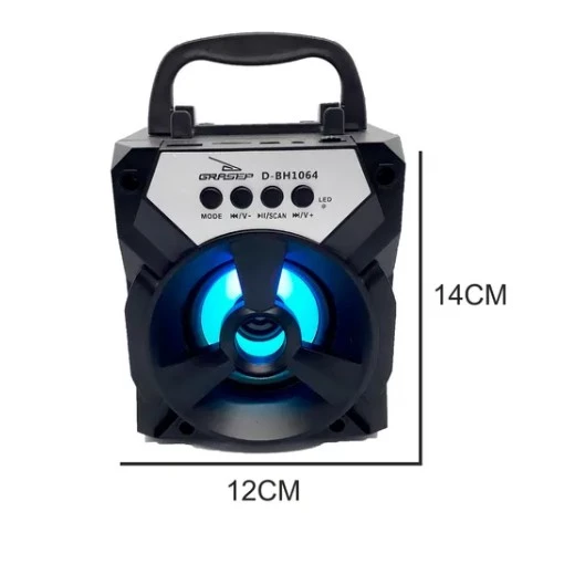 Caixa de Som Bluetooth Portátil 10W Bateria Recarregável SD FM IZEPLAY BOOST