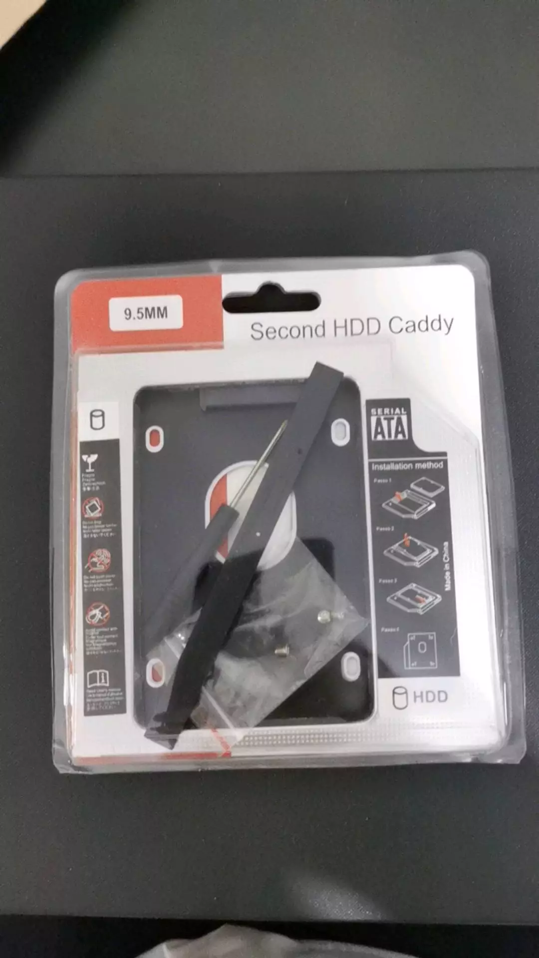 Adaptador Caddy Universal 2.5 HD SSD Sata para Notebook 9.5mm 12.7mm IZEBOOST STORAGE photo review
