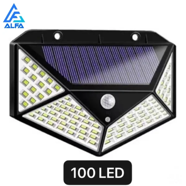 Refletor Solar para Jardim 100 LEDs Sensor Movimento IP65 Energia Solar IZESECURE BRIGHT