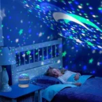 Luminária Projetor Estrela LED Infantil 360º USB Pilha Decoração IZE STAR DREAM