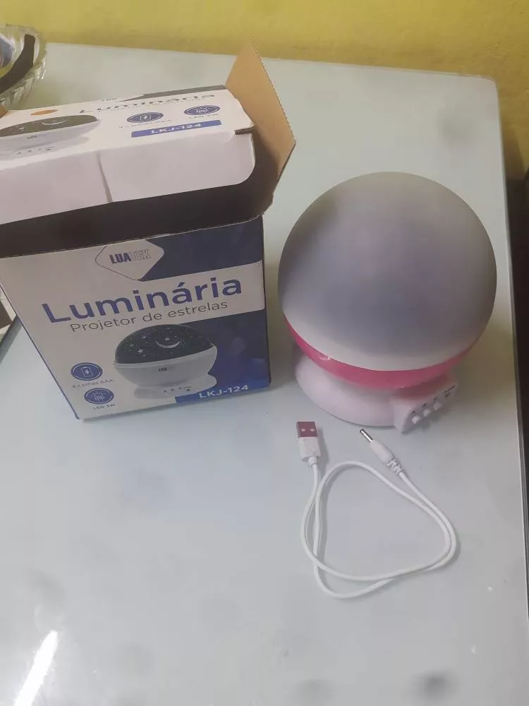 Luminária Projetora Estelar Multicolorida Infantil USB Portátil IZELOOM MAGIC photo review