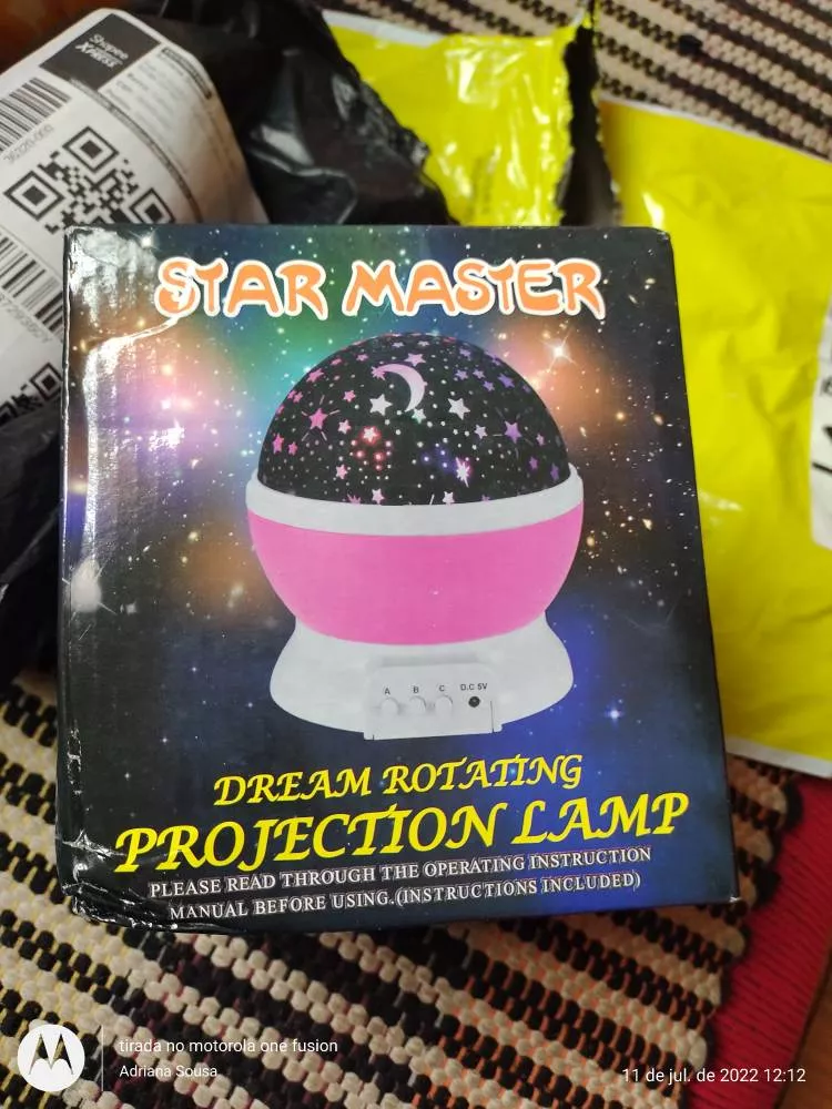 Luminária Projetora Estelar Multicolorida Infantil USB Portátil IZELOOM MAGIC photo review