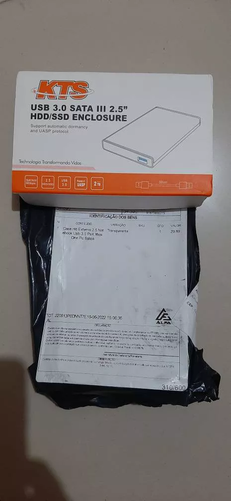 Case HD Externo 2.5" Transparente USB 3.0 SATA 6Gbps Plug & Play IZEBOX SPEED photo review
