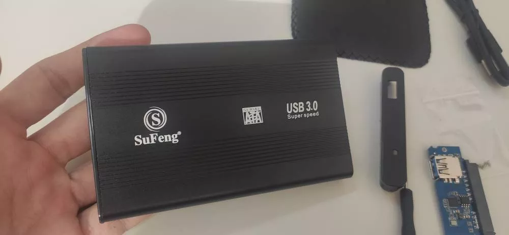 Case Externo HD 2.5 Sata USB 6Gbps Alumínio Plug and Play IZESTORAGE FLEX photo review