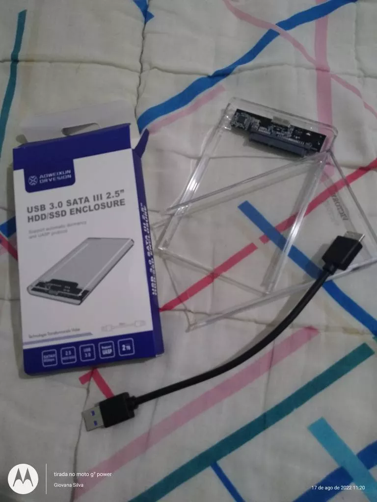 Case HD Externo 2.5" Transparente USB 3.0 SATA 6Gbps Plug & Play IZEBOX SPEED photo review
