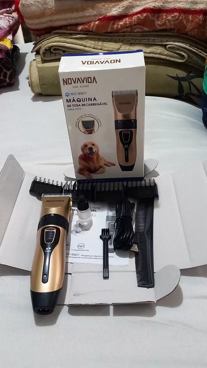 Máquina de Tosa Profissional para Cachorro e Gato, Silenciosa, 5 Velocidades, Baixo Ruído IZECARE PRO photo review