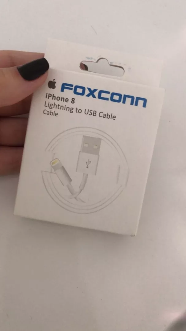 Cabo USB Lightning para iPhone 1m/2m Branco, Carregamento Rápido, Compatível iPad/iPod IZEFAST SYNC photo review