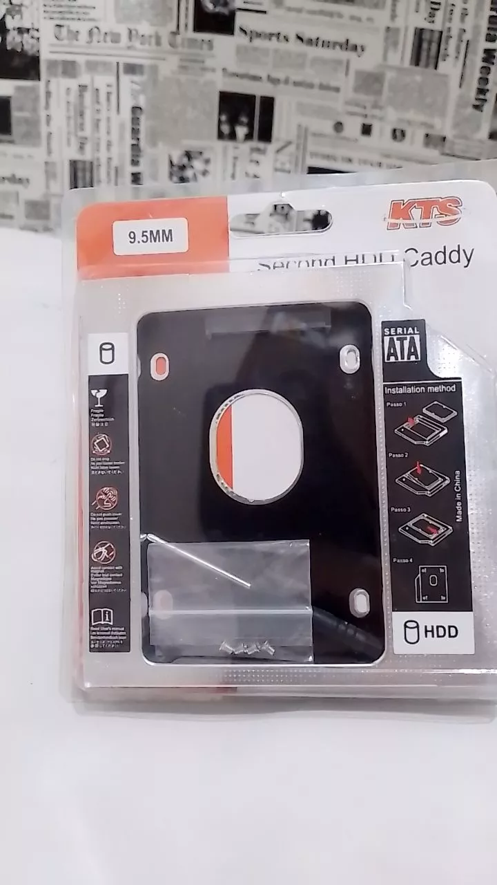 Adaptador Caddy Universal 2.5 HD SSD Sata para Notebook 9.5mm 12.7mm IZEBOOST STORAGE photo review