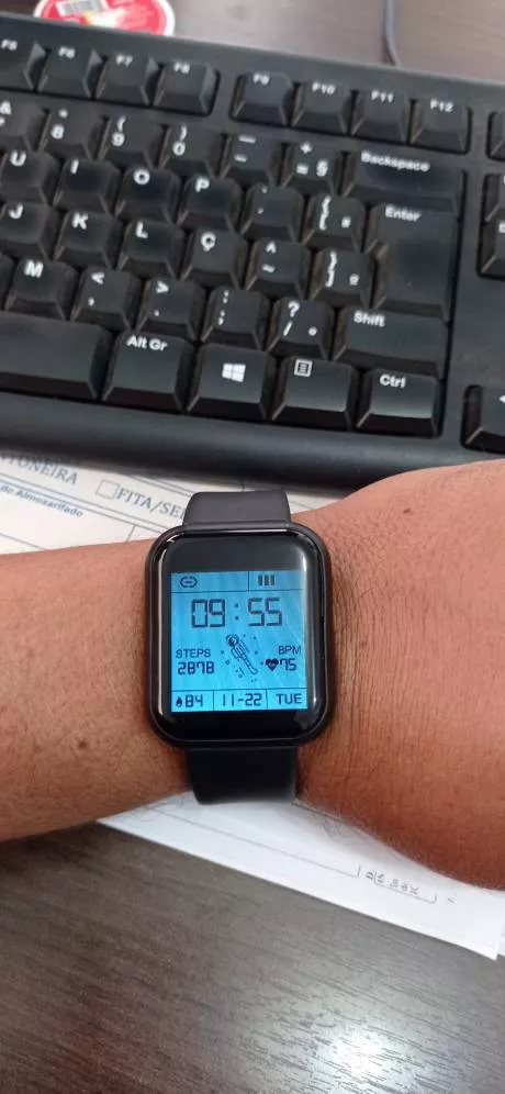 Smartwatch Tela Touch IP67 Monitor Cardíaco Sono IZEHEALTH FIT photo review