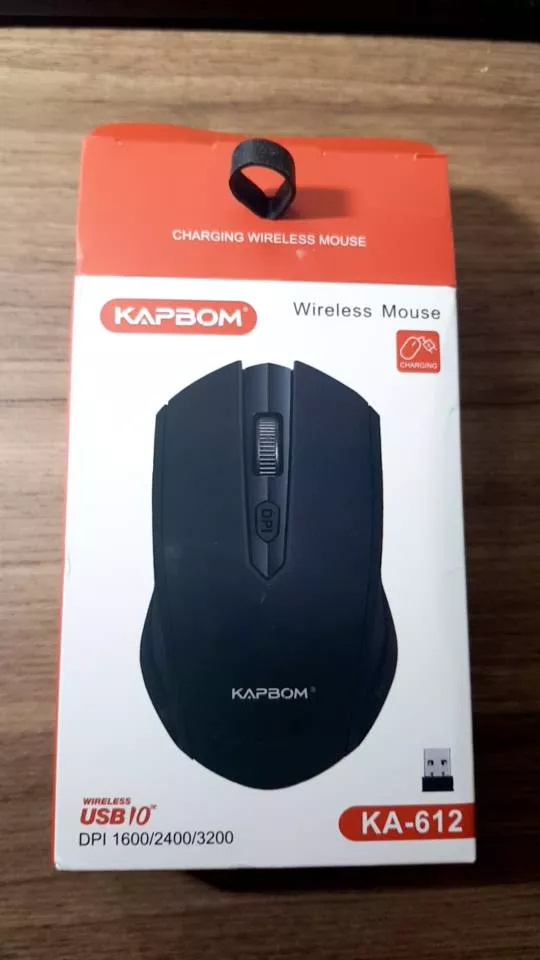 Mouse Sem Fio Recarregável 3200DPI KA-612 KAPBOM, 2.4Ghz, Compatível Windows e Mac, IZEPOWER PRO photo review
