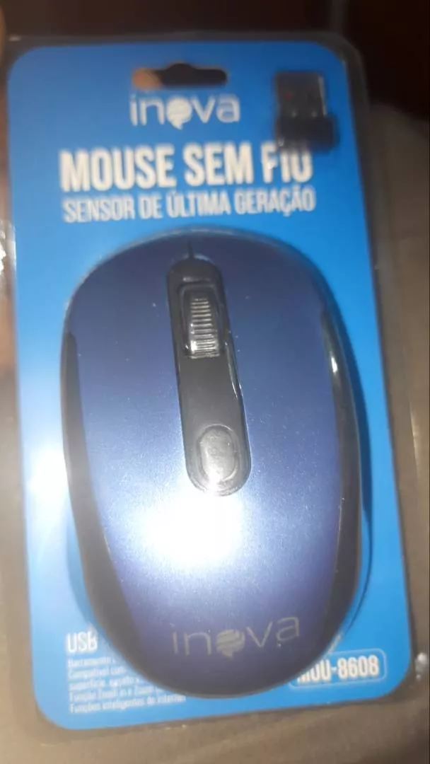 Mouse Sem Fio Óptico USB 1000DPI LED Vermelho IZECLICK PRO photo review