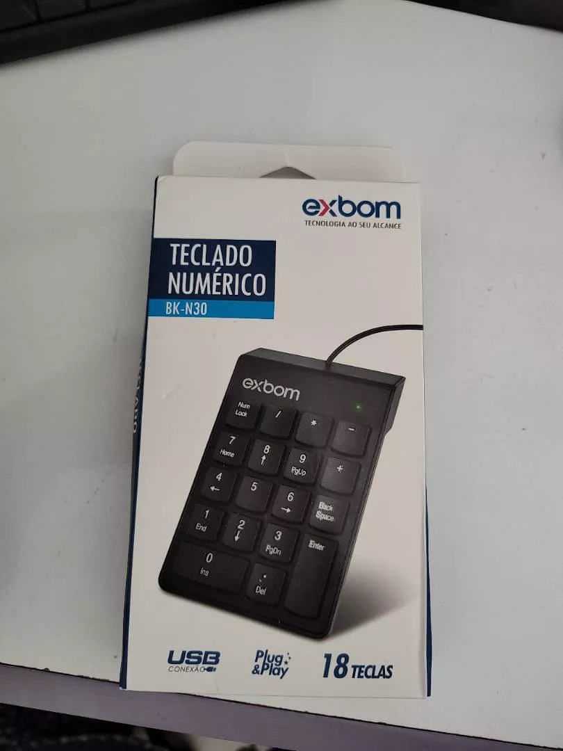 Teclado Numérico USB 18 Teclas Design Fino Compatível IZEFAST PRO photo review