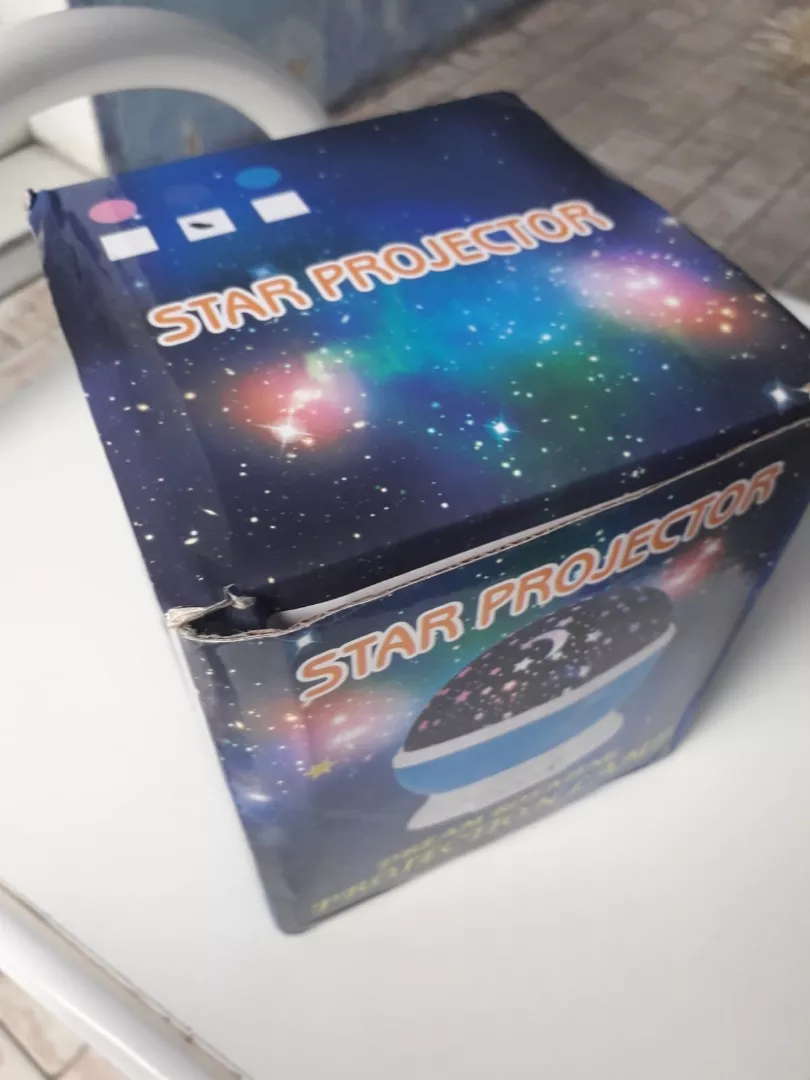 Luminária Projetor Estrela LED Infantil 360º USB Pilha Decoração IZE STAR DREAM photo review