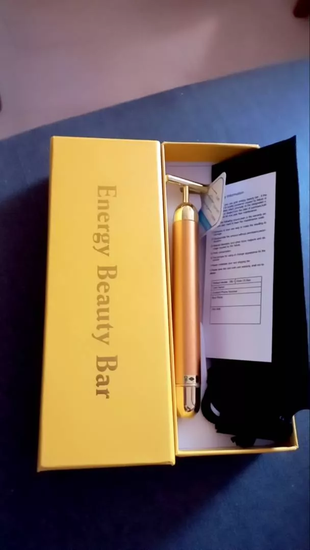 Massageador Facial Vibratório 24k Anti Rugas, Reduz Papada, Estimula Colágeno IZEGOLD LIFT photo review