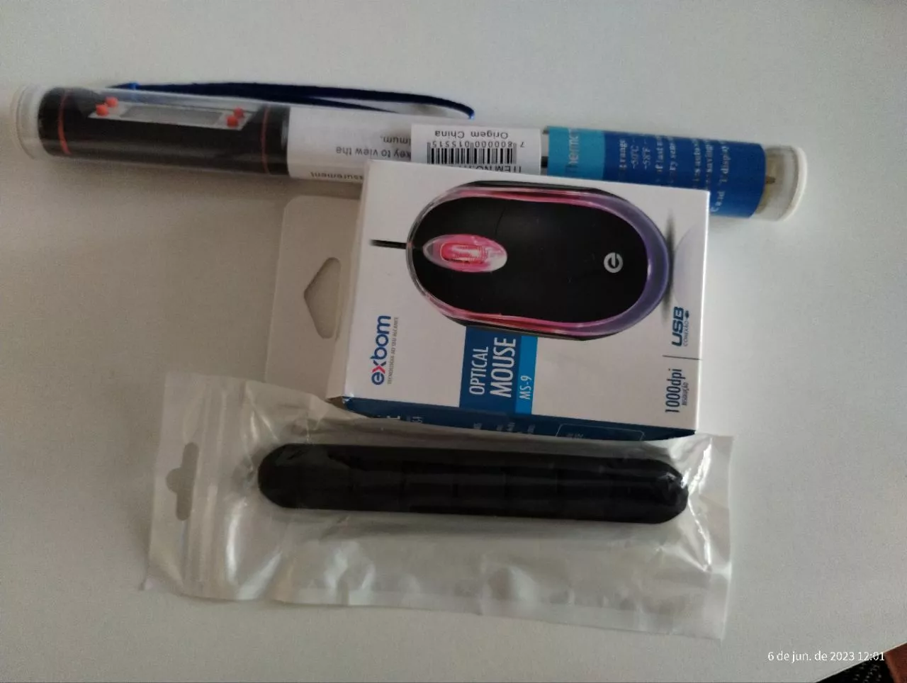 Mouse USB Óptico Preto Compacto com LED, Ergonômico, Alta Precisão IZECLICK PRO photo review