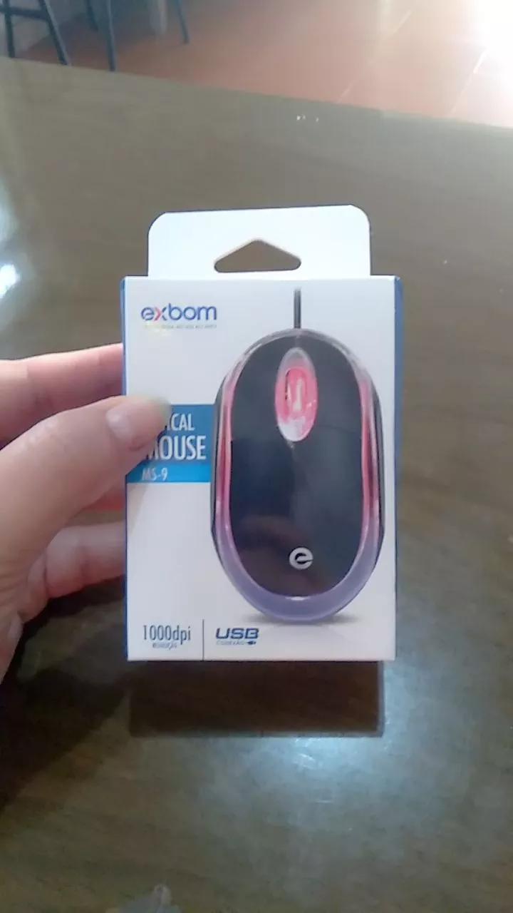Mouse USB Óptico Preto Compacto com LED, Ergonômico, Alta Precisão IZECLICK PRO photo review